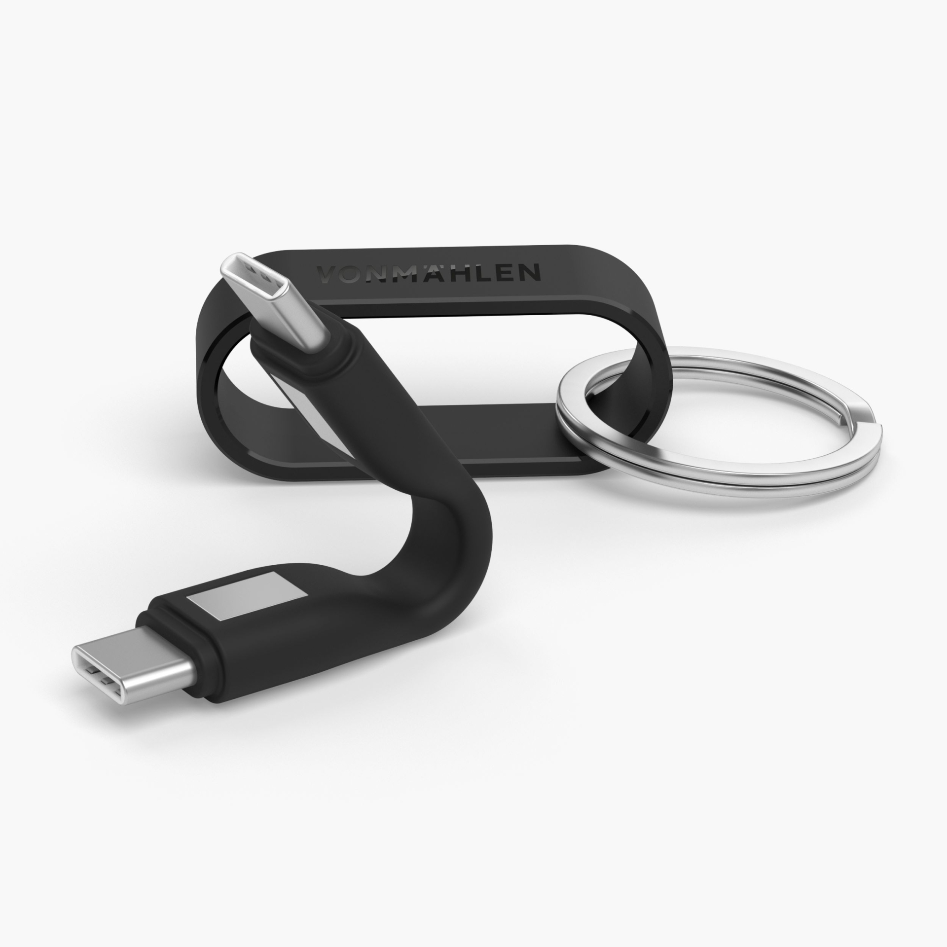 Кабель-брелок для быстрой зарядки Zweins C, черный-2