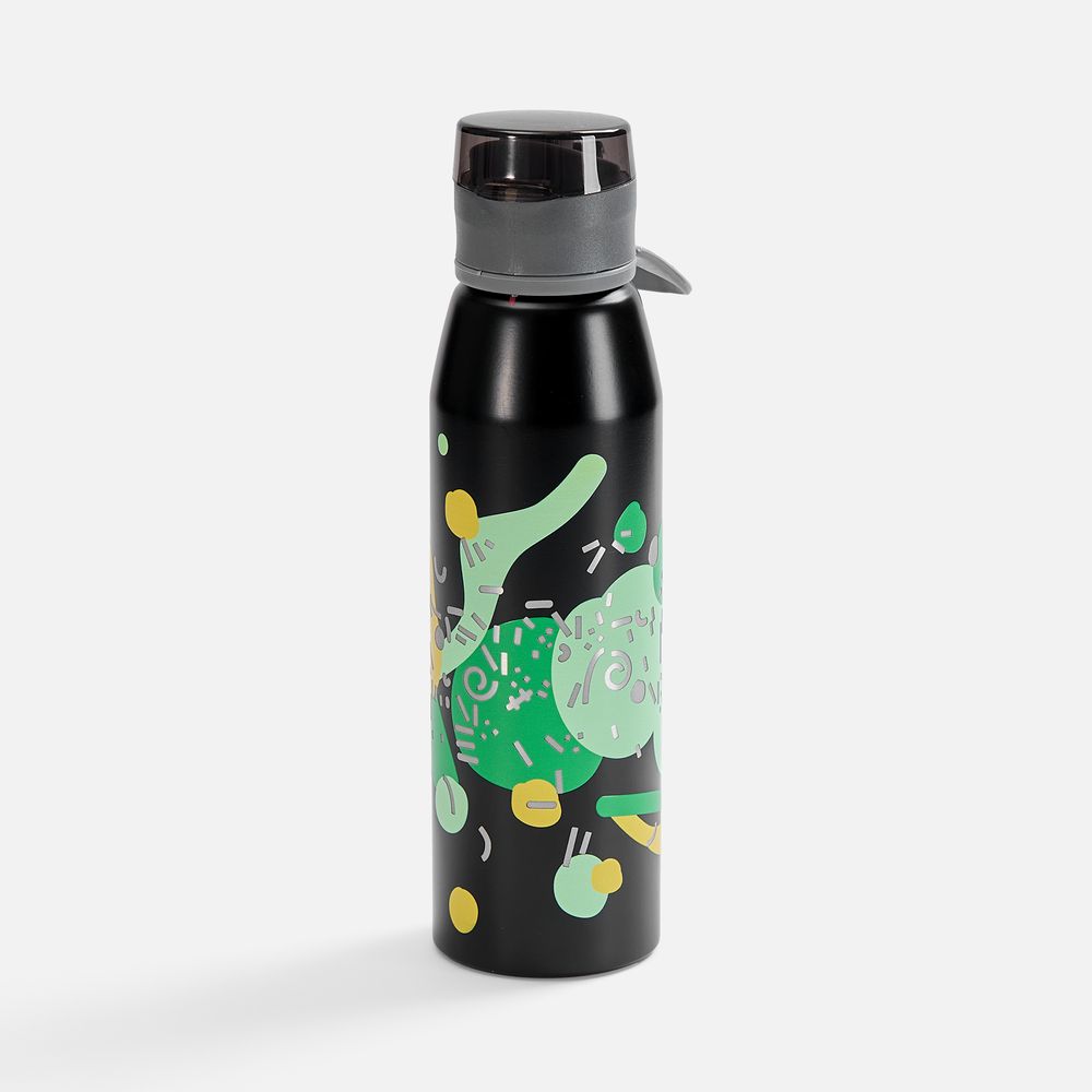 Бутылка для воды Billy Gym, матовая черная-4