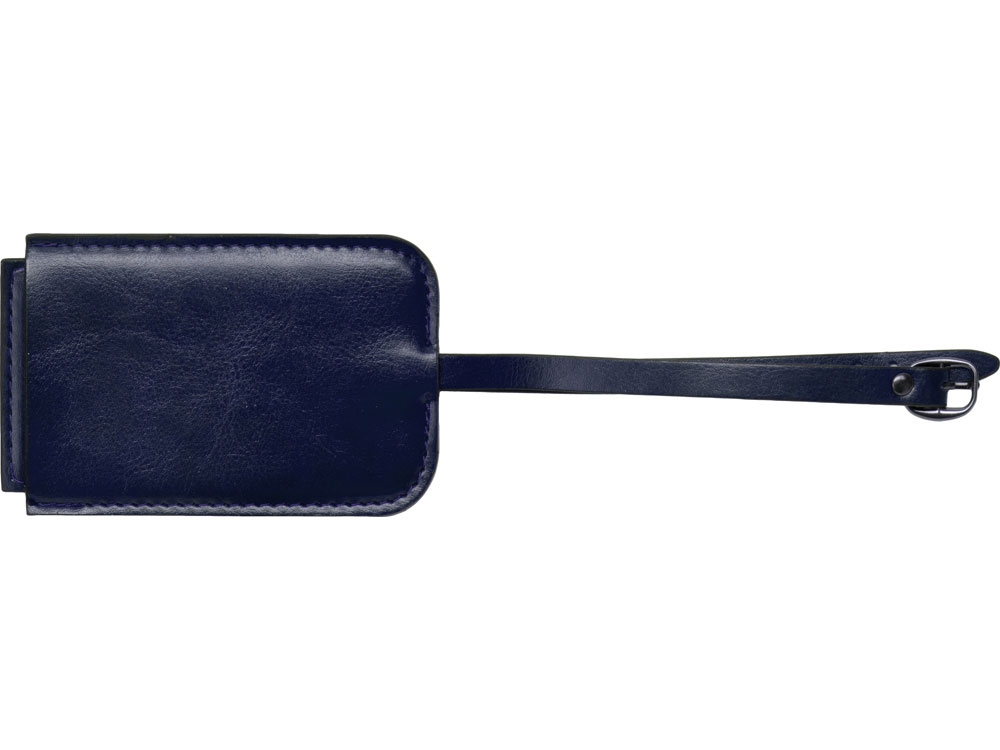 Багажная бирка из PU Fabrizio, синий-4