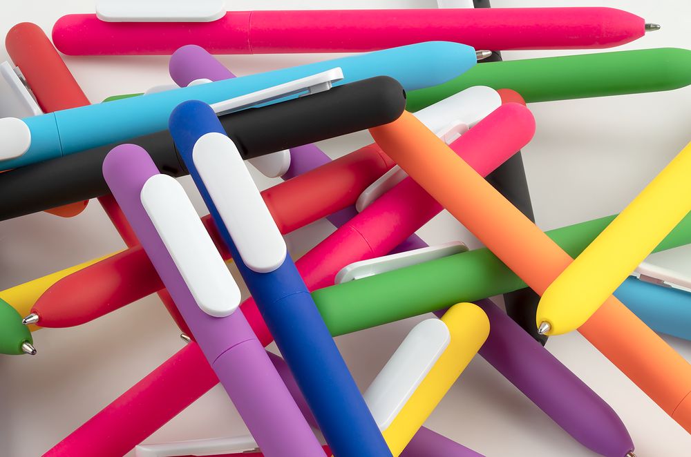 Ручка шариковая Swiper Soft Touch, неоново-оранжевая с белым-2