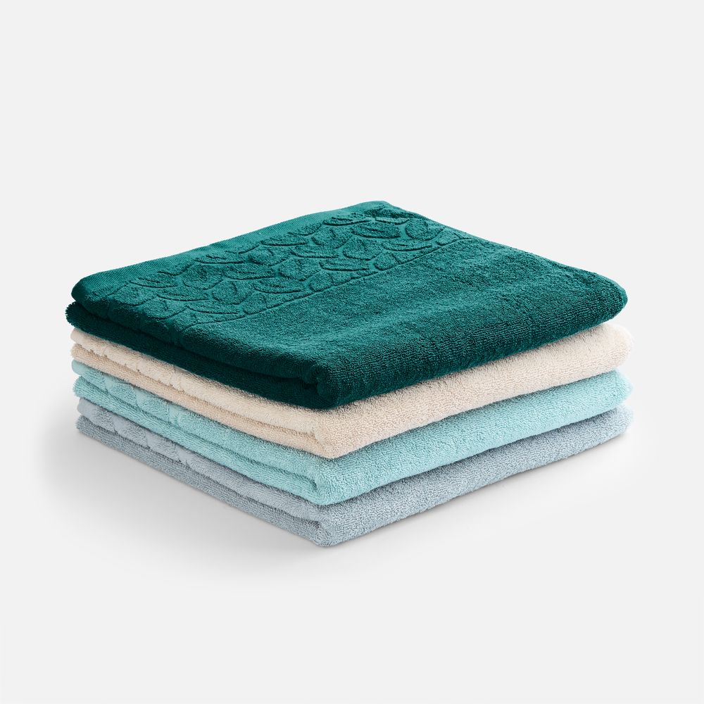 Полотенце махровое Hoya, среднее, голубое-2