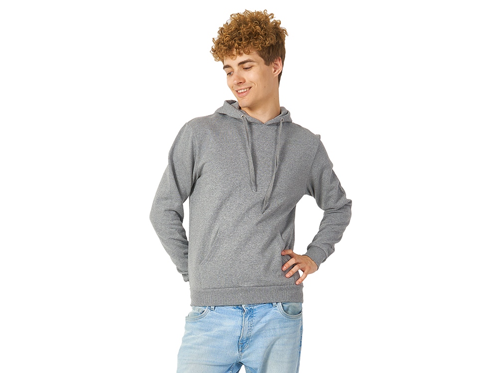 Толстовка с капюшоном Amsterdam мужская, серый меланж-1