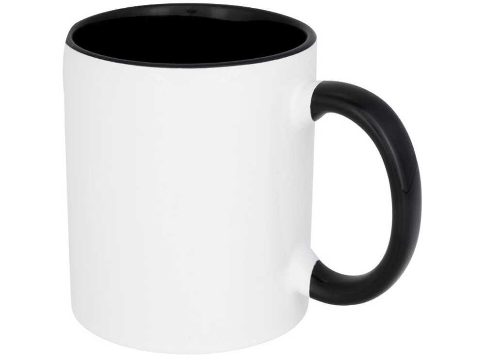 Цветная кружка Pix для сублимации, белый/черный-0
