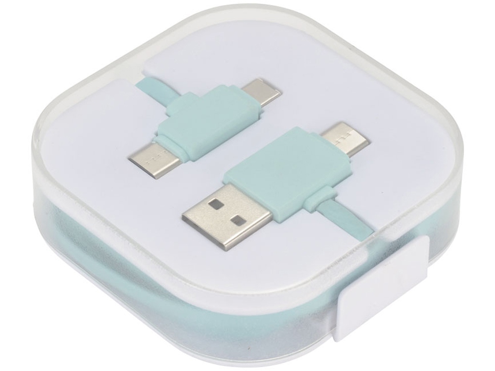 Цветной зарядный кабель, мятный-1