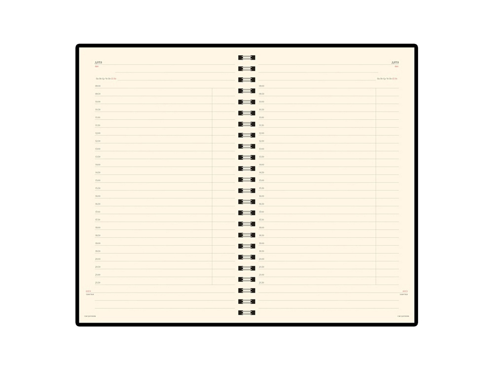 Ежедневник А5 недатированный Milano, синий-1