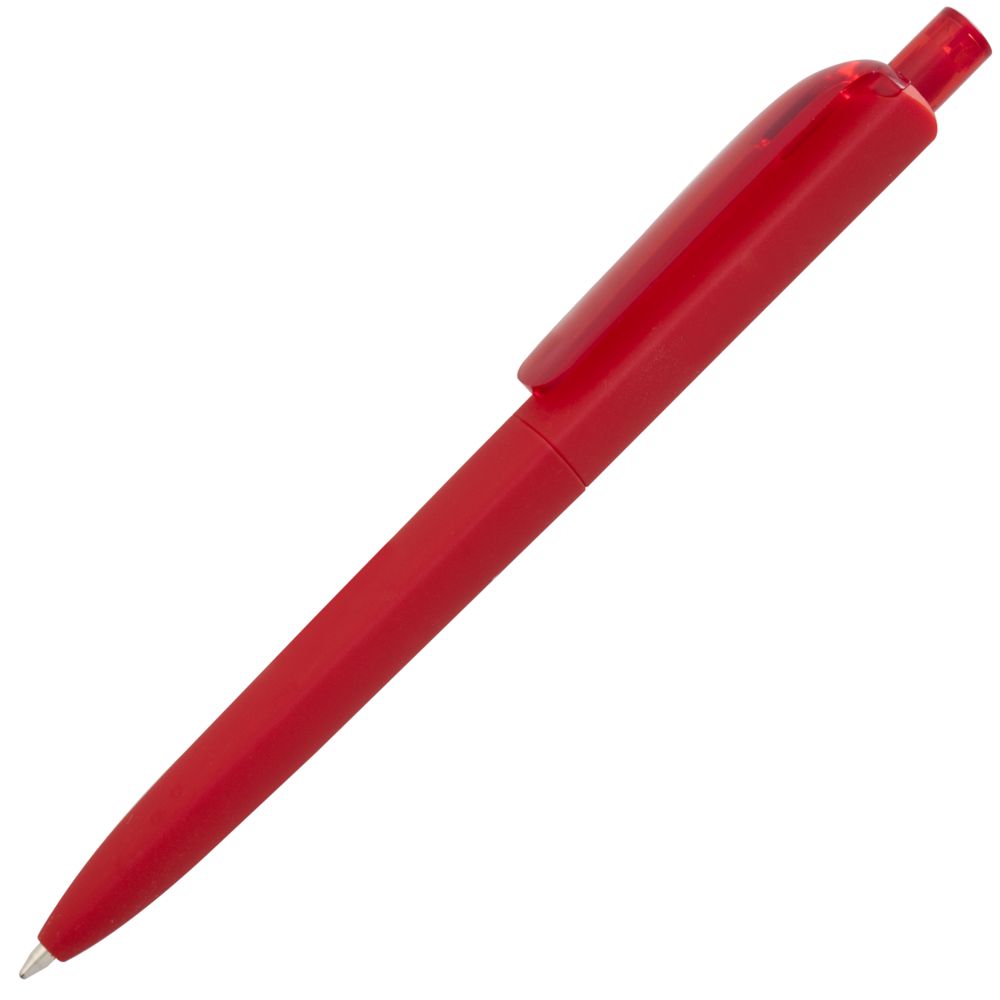 Ручка шариковая Prodir DS8 PRR-T Soft Touch, красная-0
