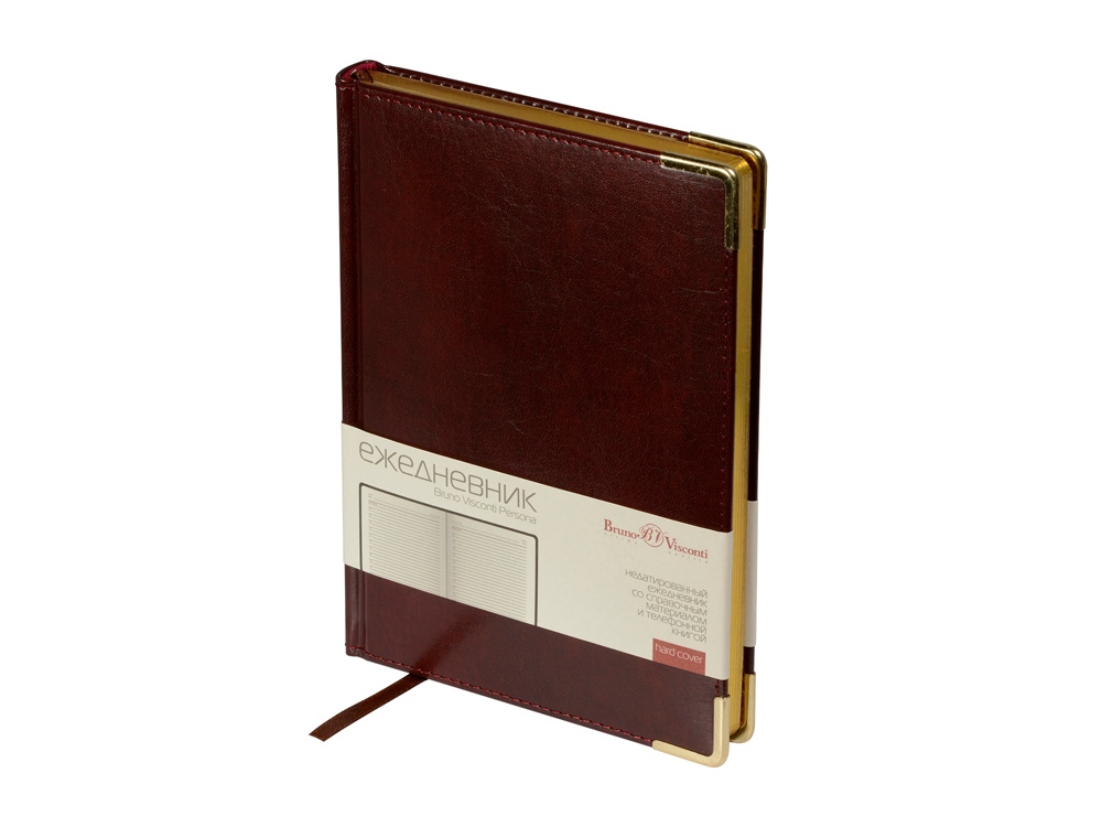 Ежедневник недатированный А5+ Persona (коричневый)-0