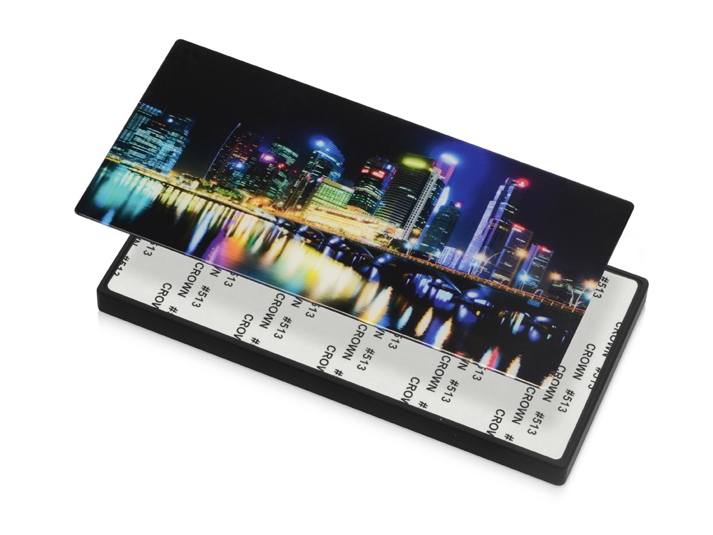 Портативное зарядное устройство Render с полноцветной, 5000 mAh, черный-0