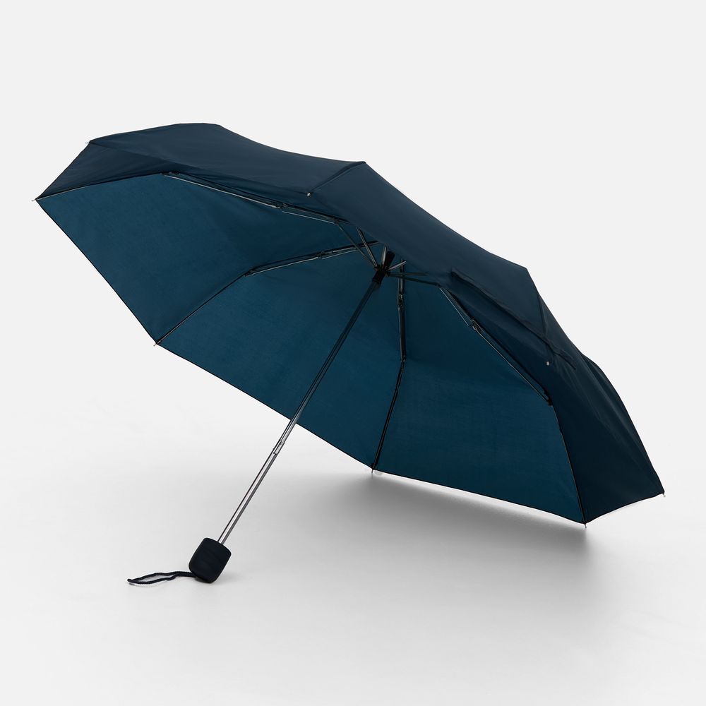 Зонт складной Basic, темно-синий-0