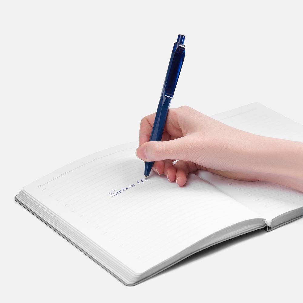 Ручка шариковая Prodir QS20 PMT-T, синяя-3