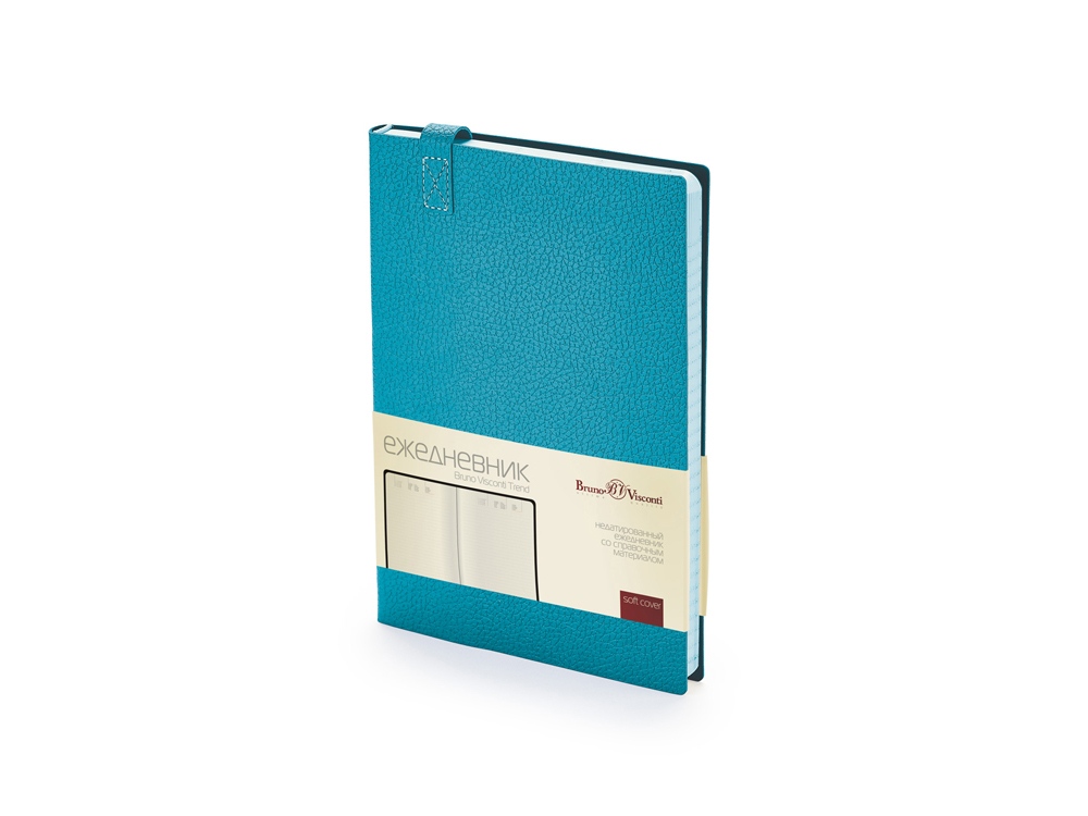 Ежедневник А5 недатированный Trend, бирюзовый-0