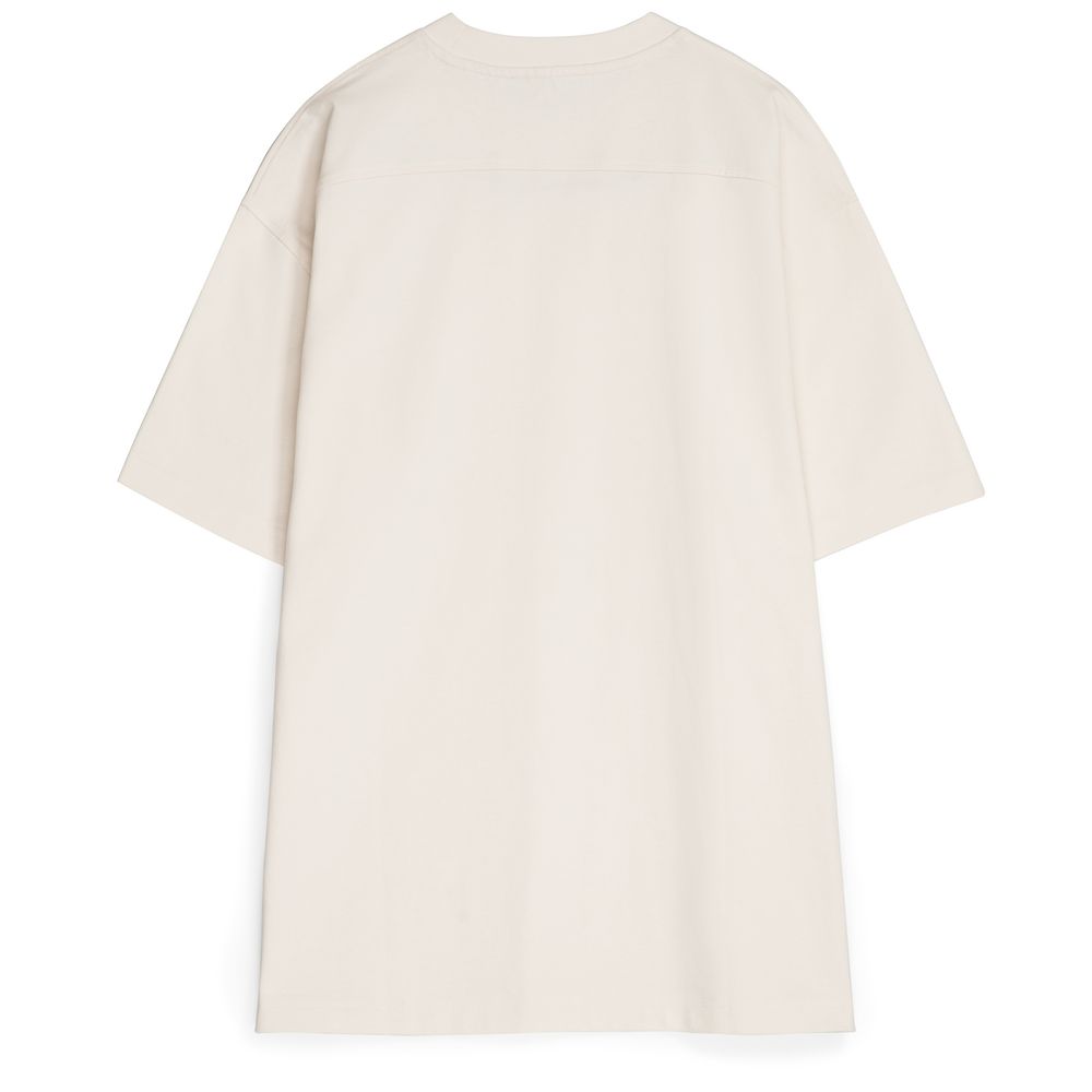 Футболка оверсайз унисекс Sideline, молочно-белая-3