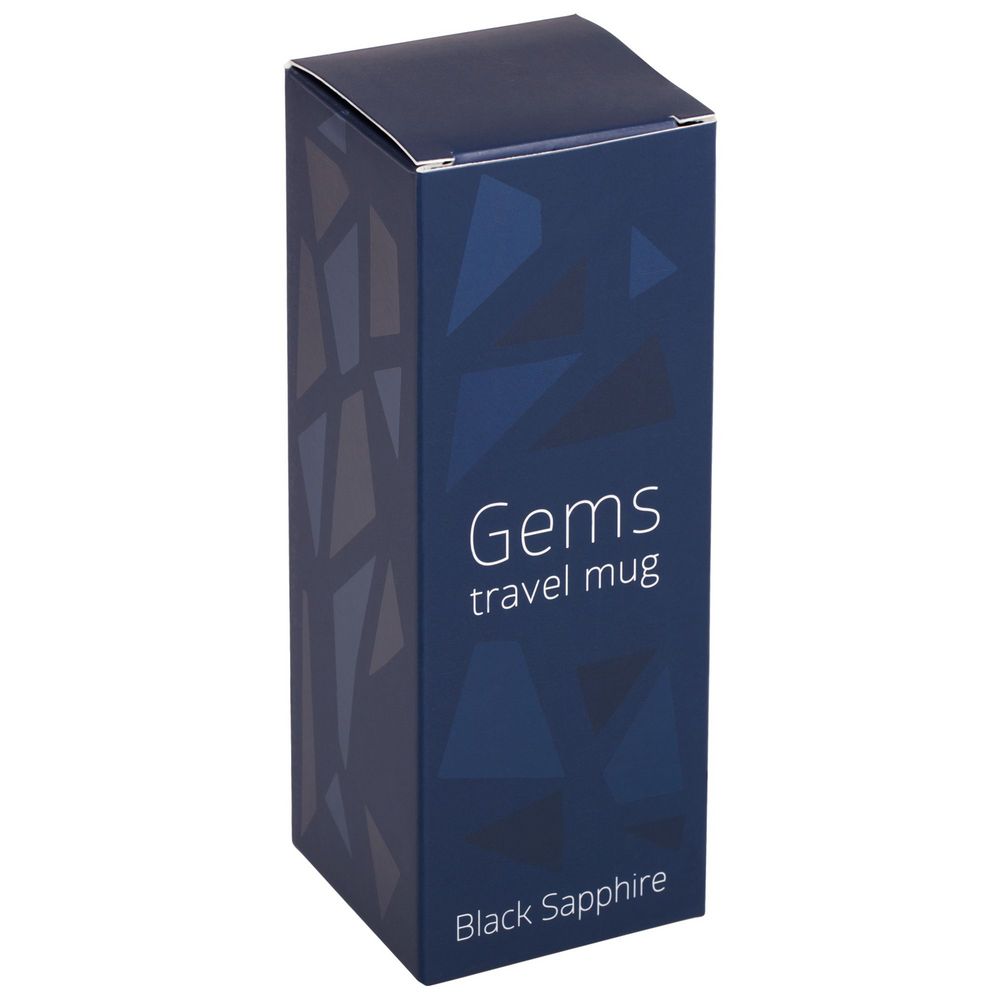 Термостакан Gems Black Sapphire, черный сапфир (синий)-5
