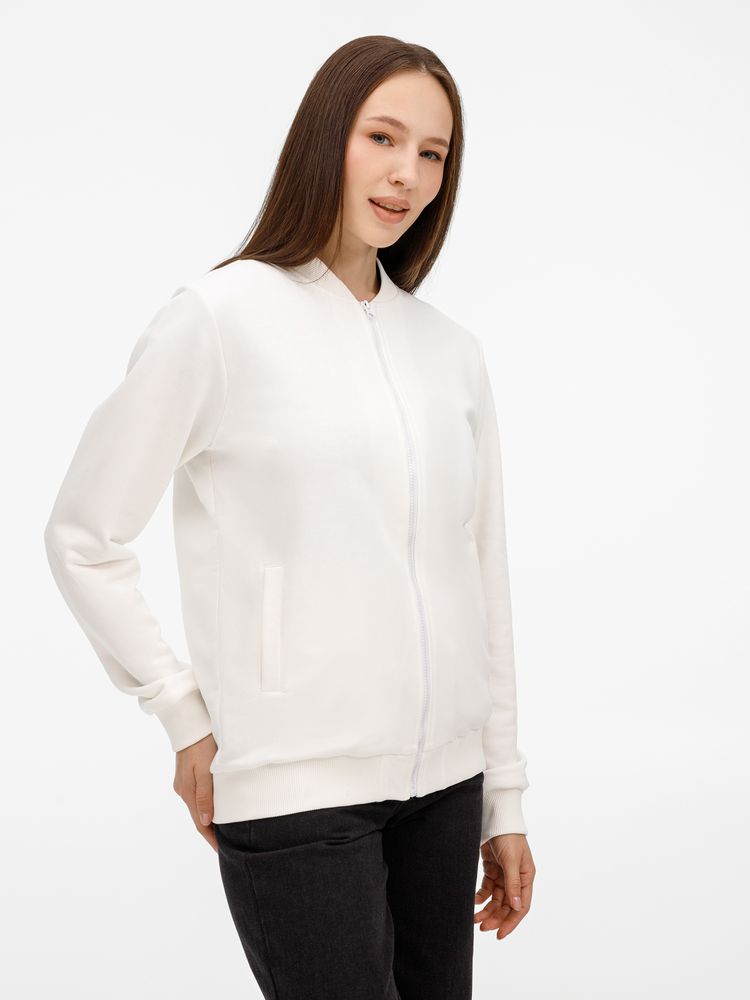 Бомбер унисекс Townie, молочно-белый-6