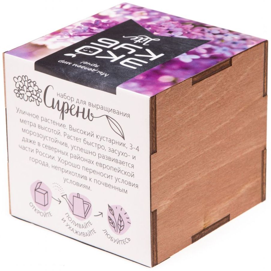 Набор для выращивания «Экокуб Lite», сирень-2