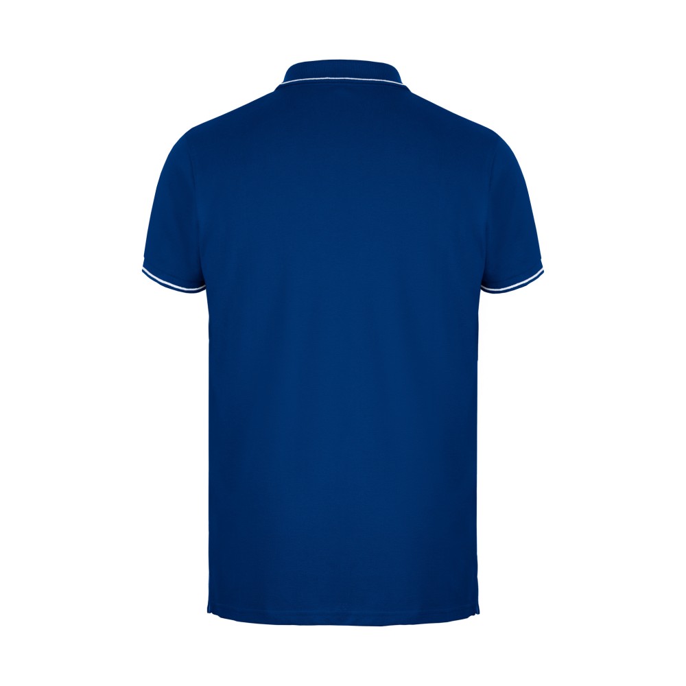 Рубашка-поло мужская SPECTRUM, короткий рукав 195, синий, белый-2