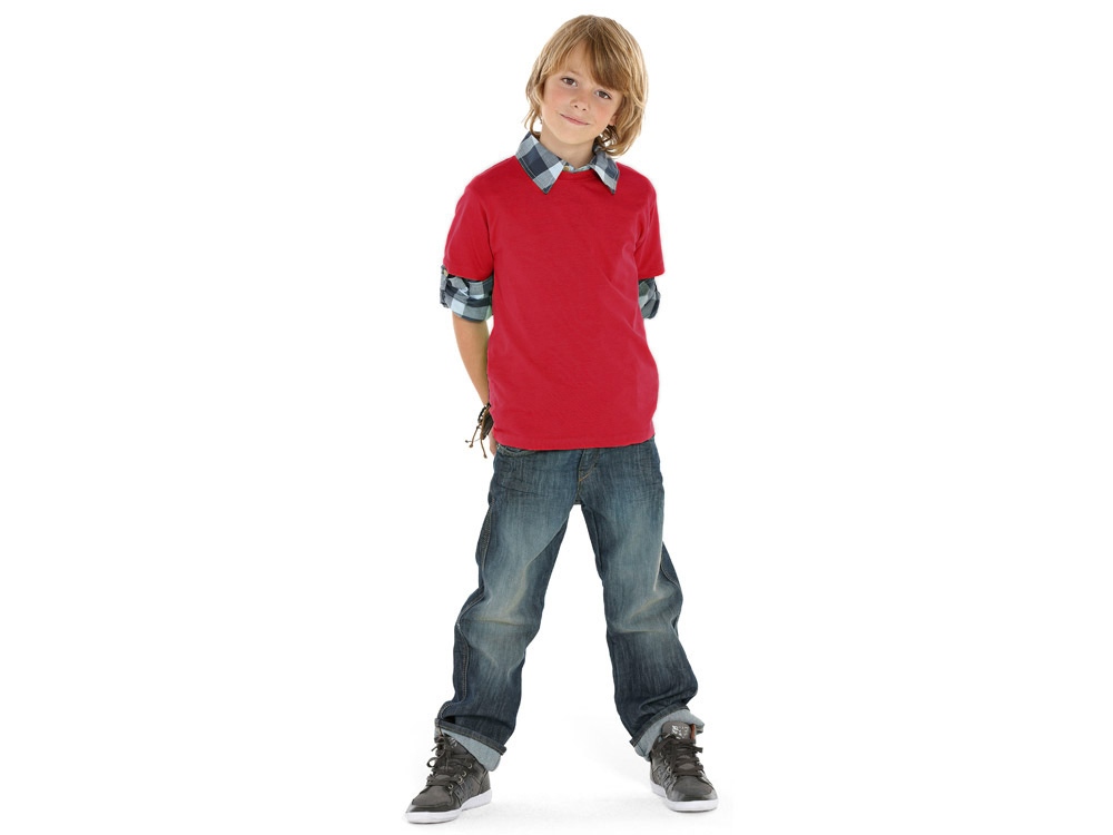 Футболка Heavy Super Club детская, брусничный-1