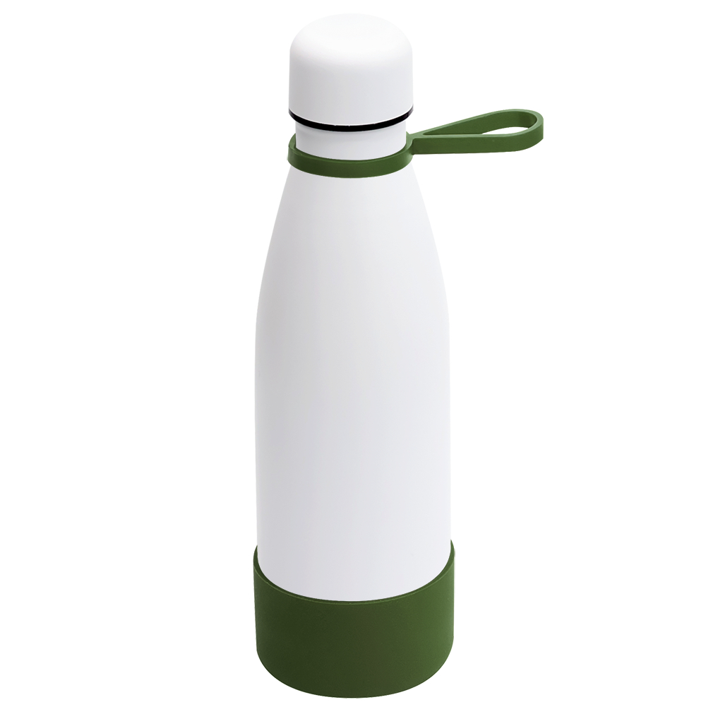 Термобутылка герметичная вакуумная Olivia To Go, Белый/хаки-0