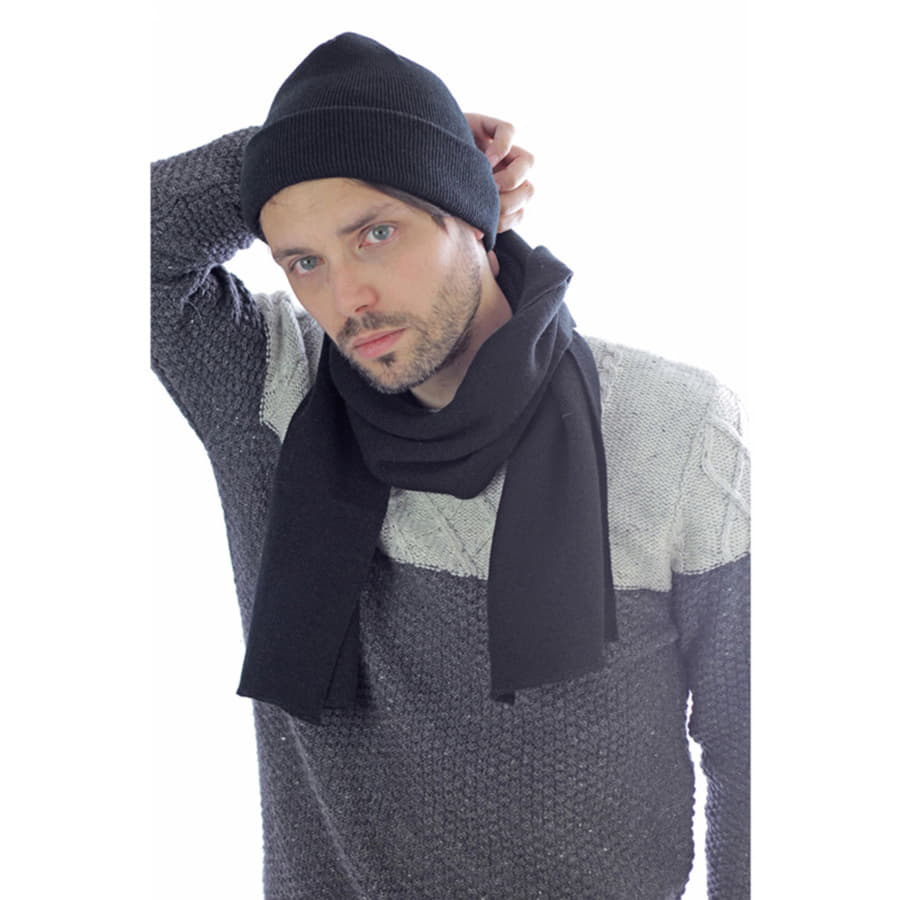 Шарф вязаный  WIND SCARF, серый-2