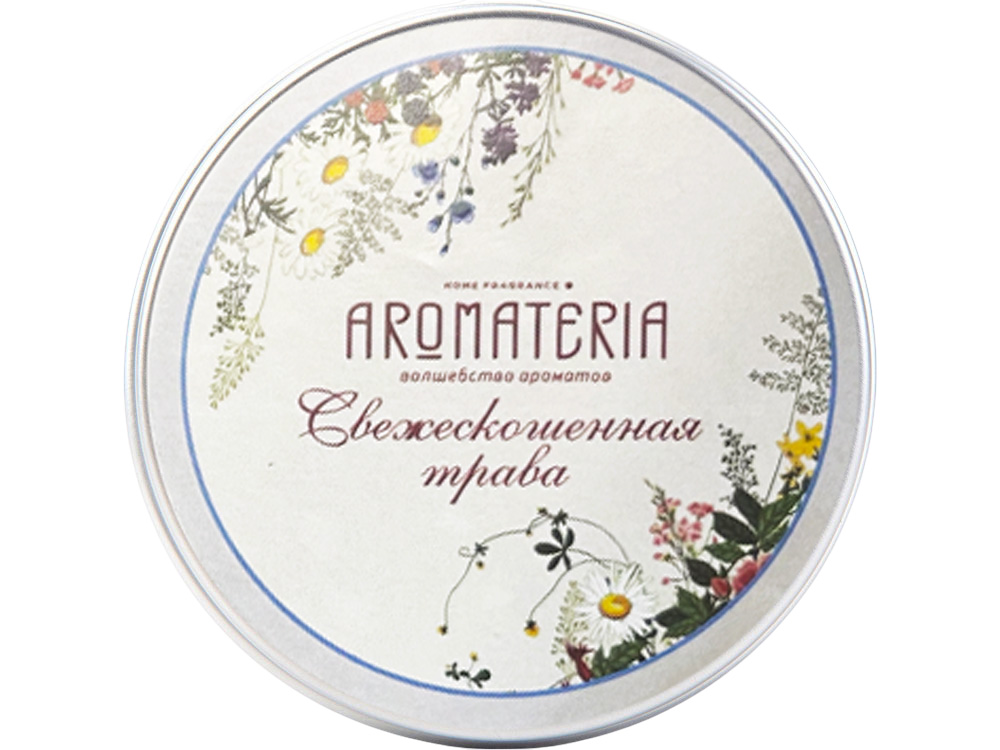 Набор: платок Русский полевой букет и свеча Цветы и травы-6