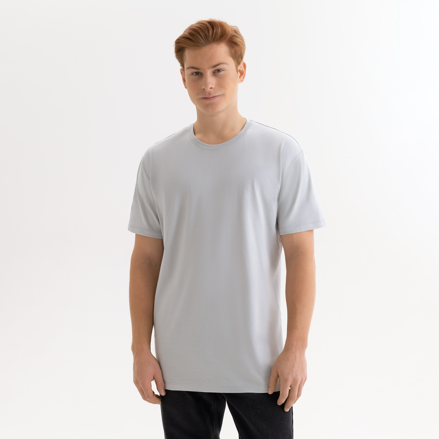 Футболка унисекс Крис (Kris), 150 гр., светло-серая-4