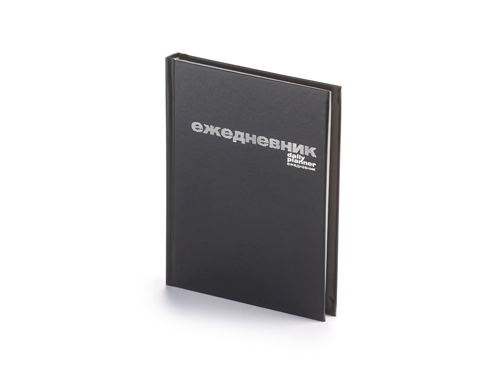 Ежедневник А6 недатированный Бумвинил, черный-0