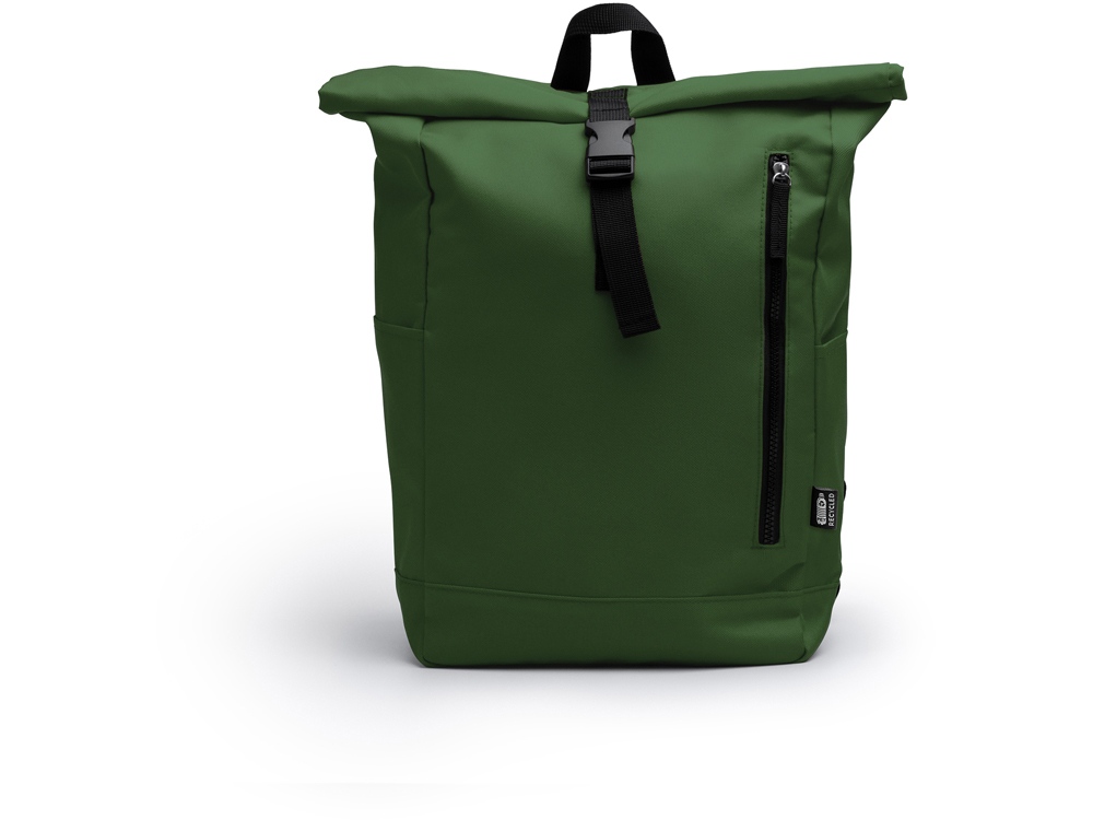 Рюкзак из RPET полиэстера DRONTE, темно-зеленый-0