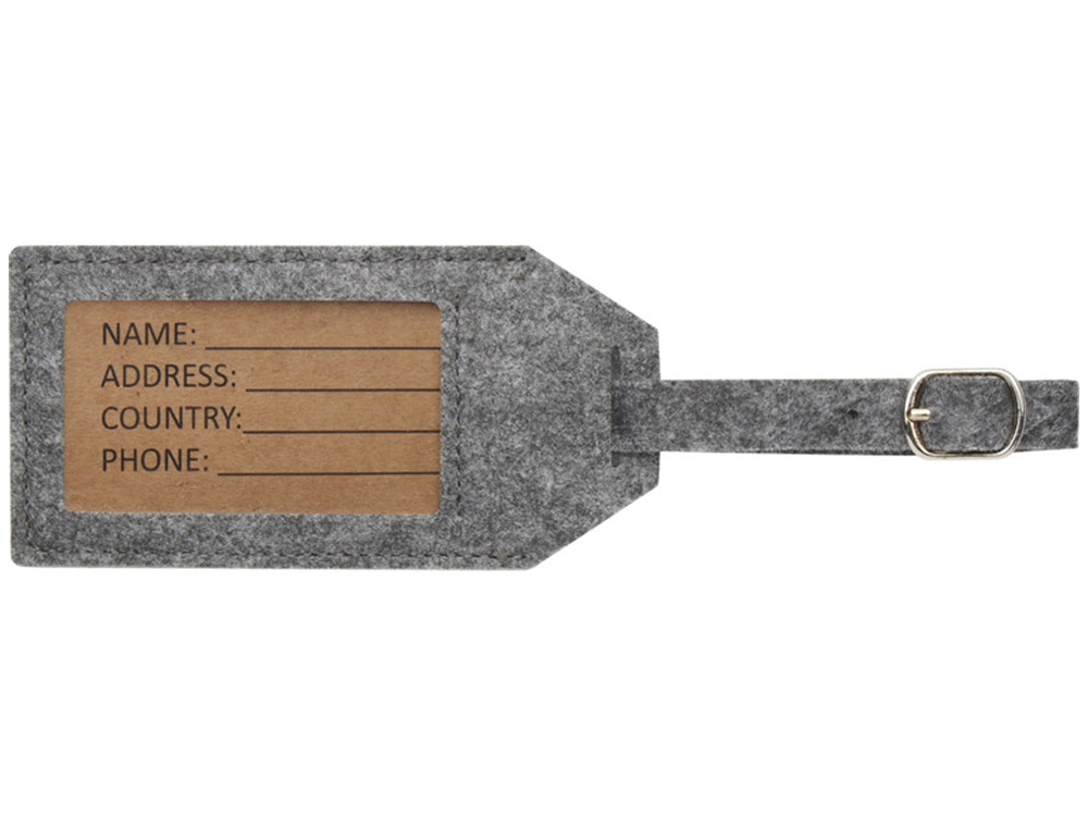 Багажная бирка Tie - Серый-1