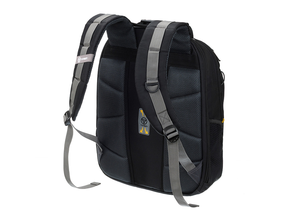 Рюкзак TORBER МЕГАПОЛИС с отделением для ноутбука 15.6, чёрный/серый, полиэстер, 37 х 17 х 45 см-2