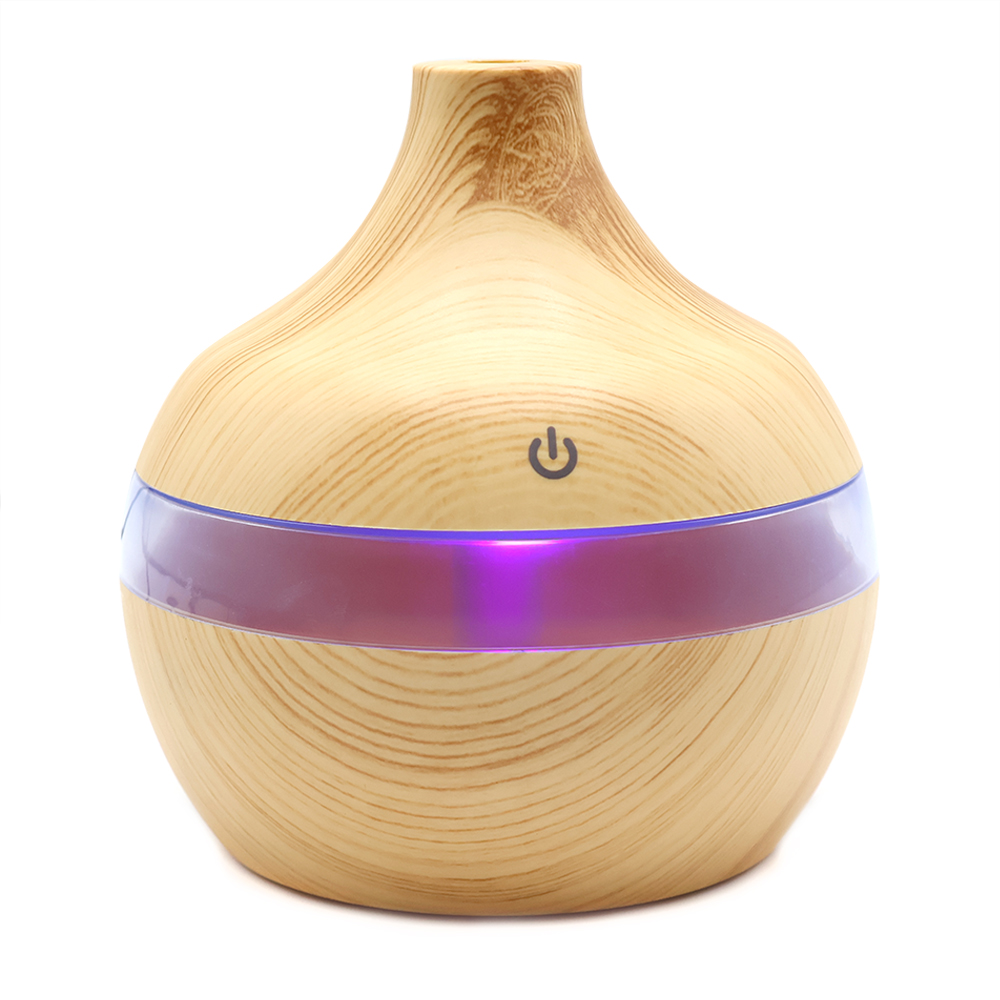 Светодиодный USB арома увлажнитель Holz, Коричневый-4