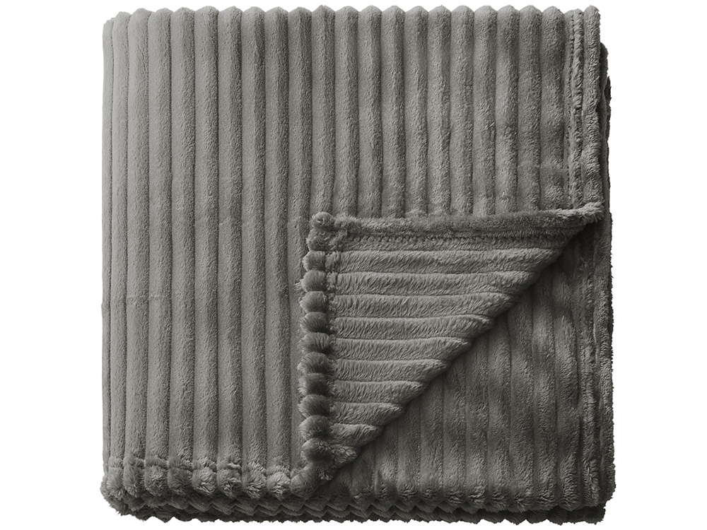 Плед Wave флисовый, серый-1