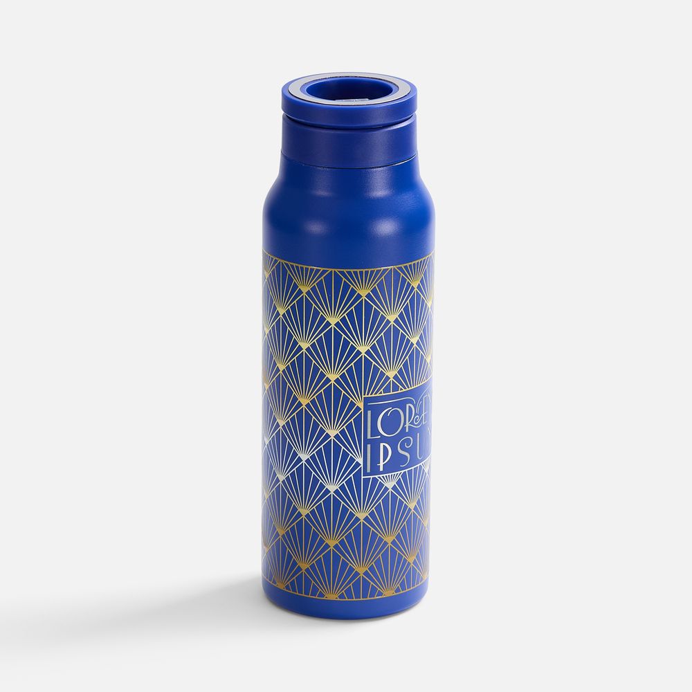 Термобутылка Magnus с магнитным держателем для телефона, синяя-5