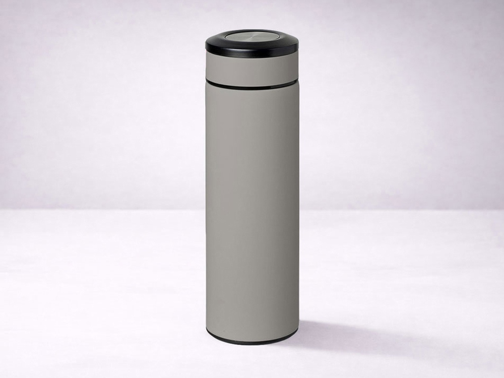 Вакуумный термос Vacuum Flask C1, soft touch, 420мл, серый-10