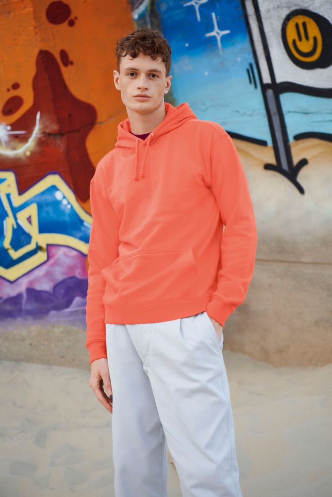 Худи унисекс Condor, оранжевое (коралловое)-3