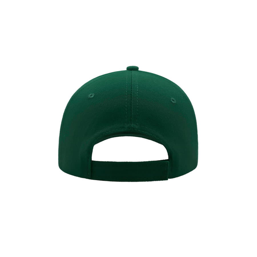 Бейсболка LIBERTY SIX, 6 клиньев, застежка на липучке, темно-зелёный-5