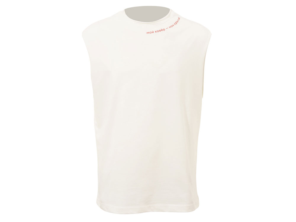 Майка оверсайз Berlin, унисекс, молочный, ДТФ текстиль и Текстильный принтер-0