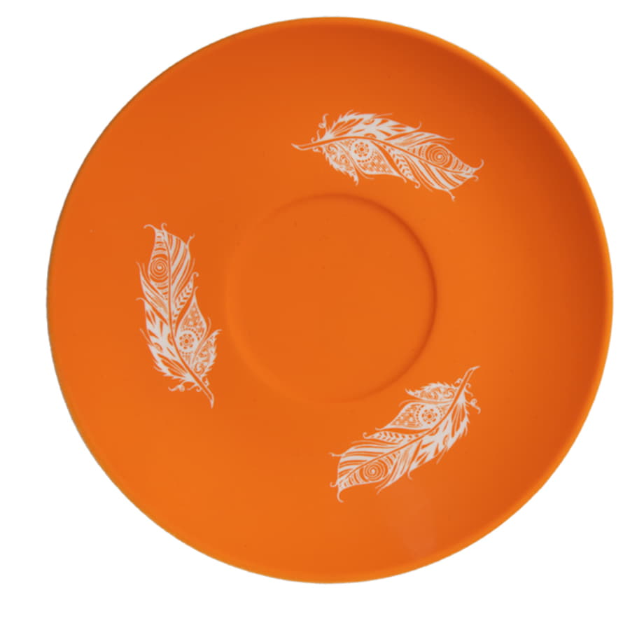 Чайная пара TENDER с прорезиненным покрытием, оранжевый-9