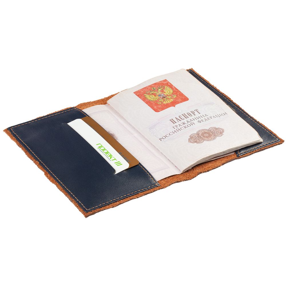 Обложка для паспорта Palermo, синяя-2