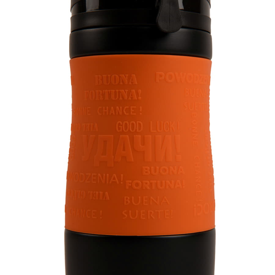 Термокружка вакуумная "УДАЧА"
, черный, оранжевый-3