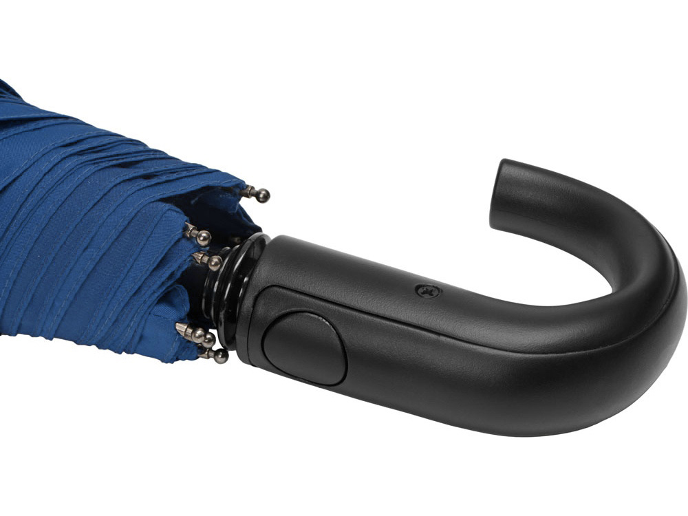 Складной зонт полуавтоматический, синий-6