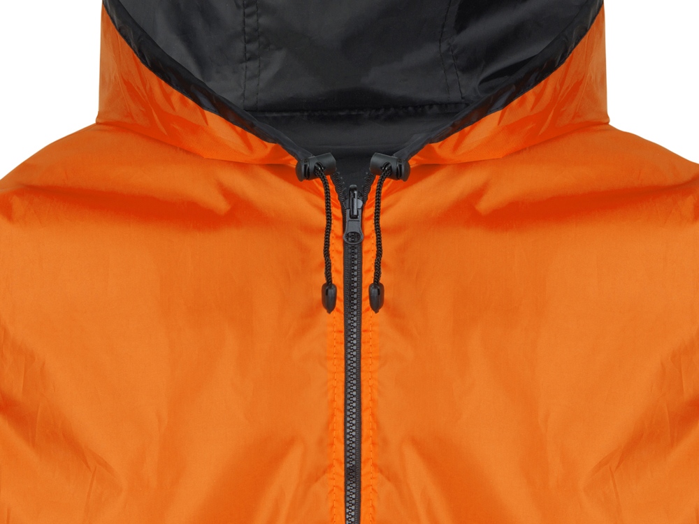 Дождевик Bi-color унисекс, оранжевый/черный-6