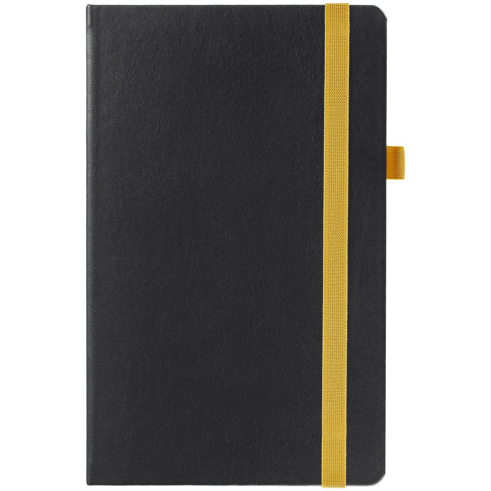 Ежедневник Ton, недатированный, черный с желтым-1