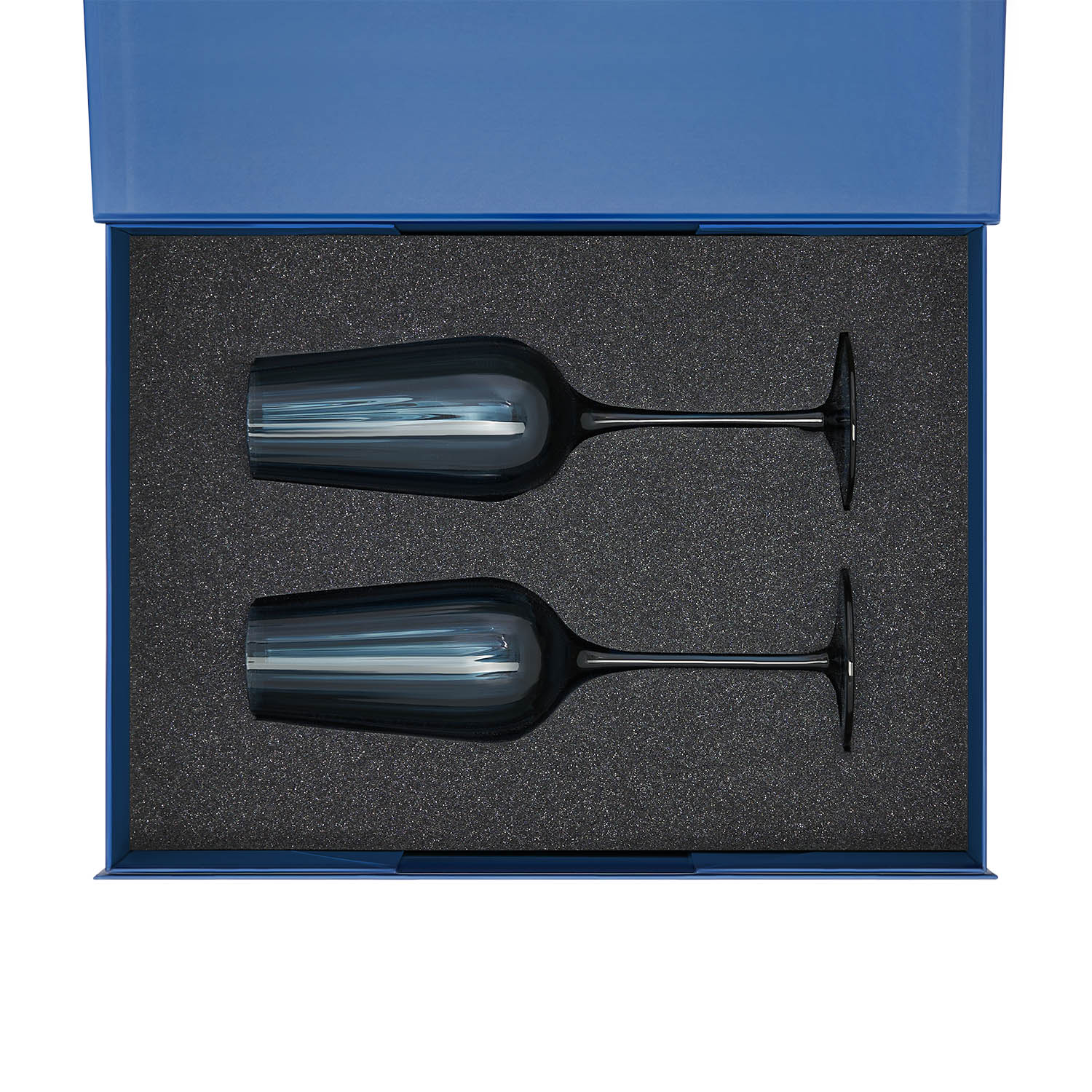 Подарочный набор 2 бокала для шампанского Toscana в синей коробке-1