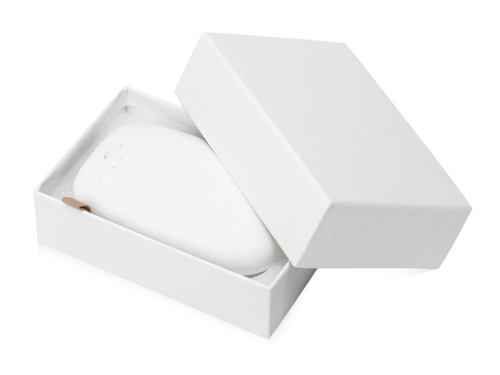 Внешний аккумулятор в форме камня Stone, 10400 mAh, белый-8