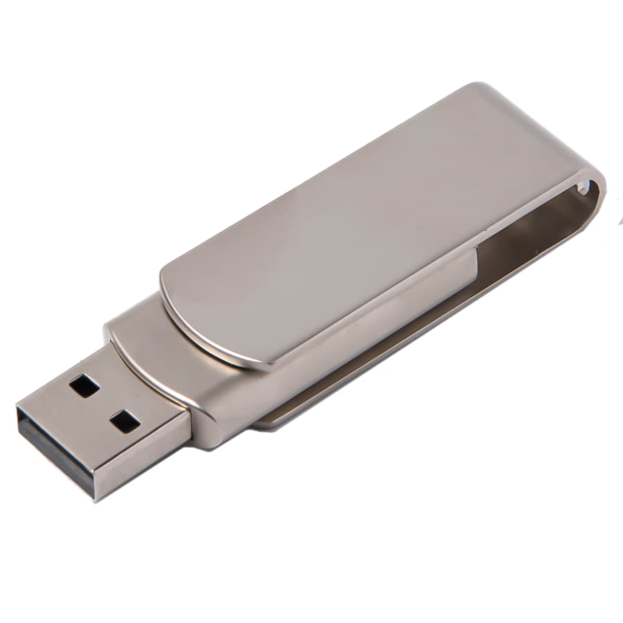 USB flash-карта SWING METAL (16Гб), серебристая, 5,3х1,7х0,9 см, металл, серебристый-2