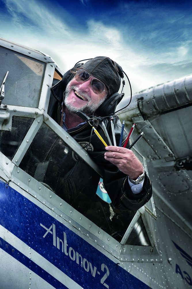 Ручка шариковая Construction, мультиинструмент, красная-4