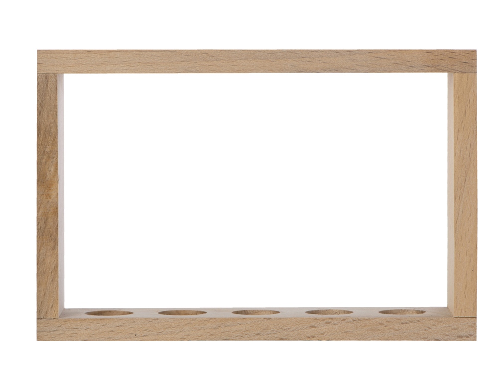 Набор Delish из пяти специй в подставке из бука-5