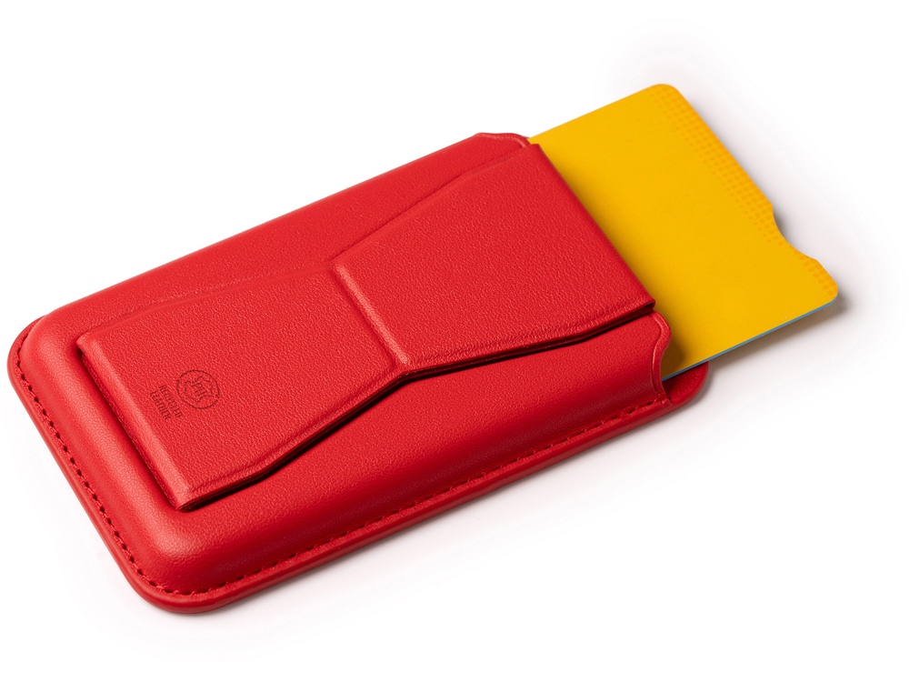 Картхолдер с подставкой Sekun, красный-1