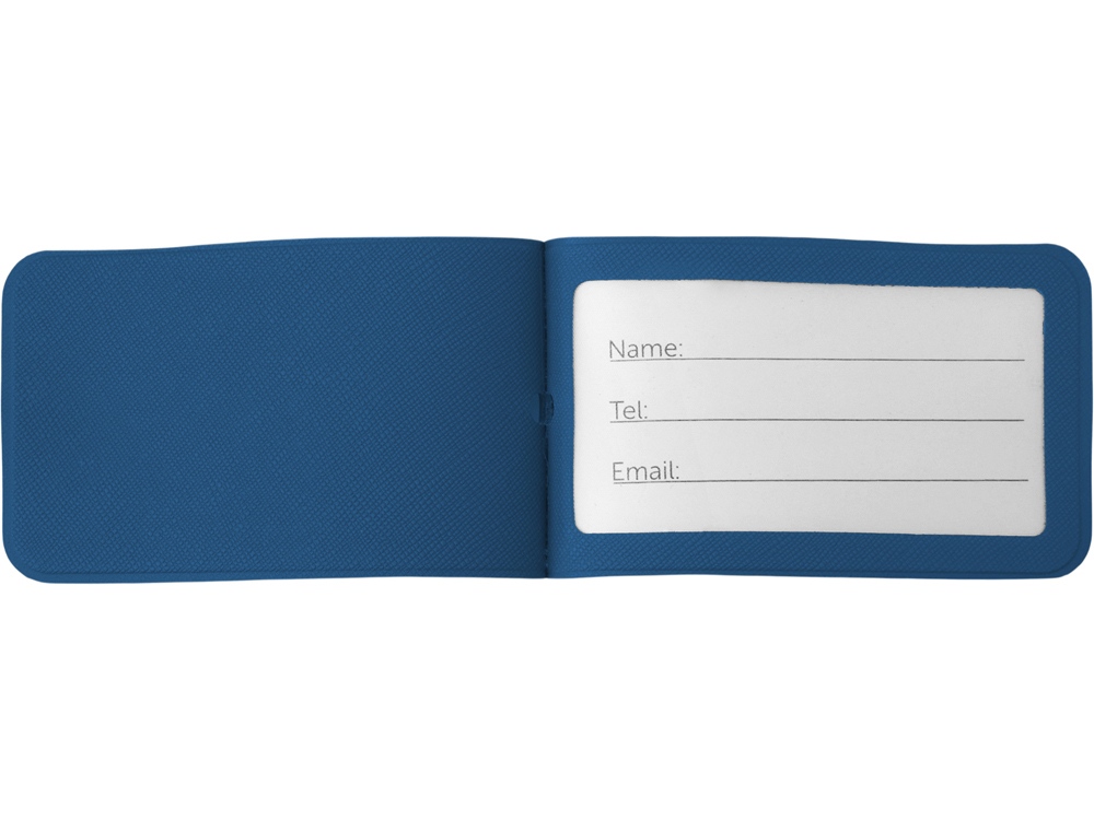Багажная бирка Favor на силиконовой петле, синий-2