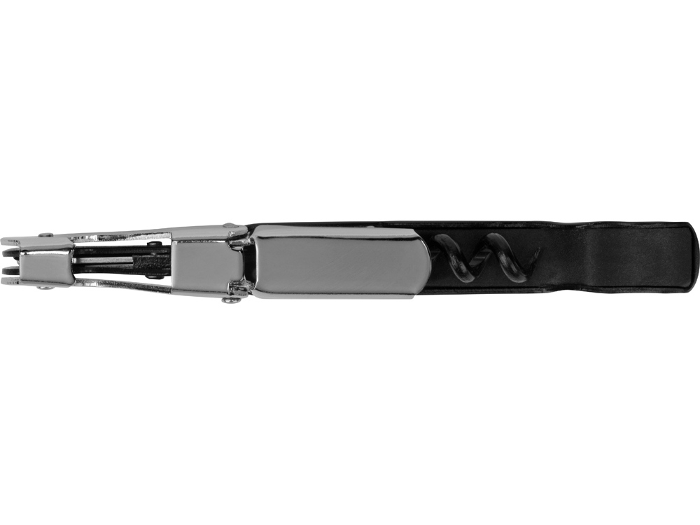 Штопор-открывалка Wine c пластиковой ручкой, серебристый-5